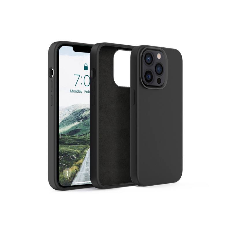 蘋果新款13硅膠液態(tài)手機(jī)殼，加厚款液態(tài)硅膠手機(jī)套定制